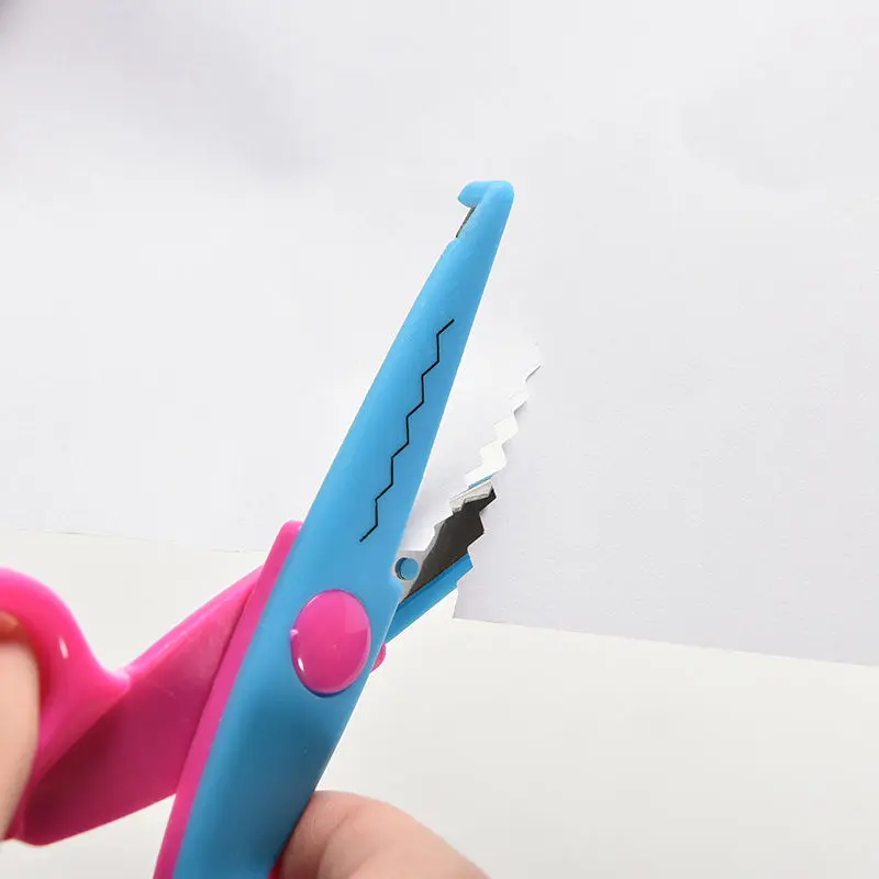 Детские безопасные ножницы для детей ручной работы DIY Фотоальбом 6 узоров ножницы для творчества декоративная открытка изогнутые края