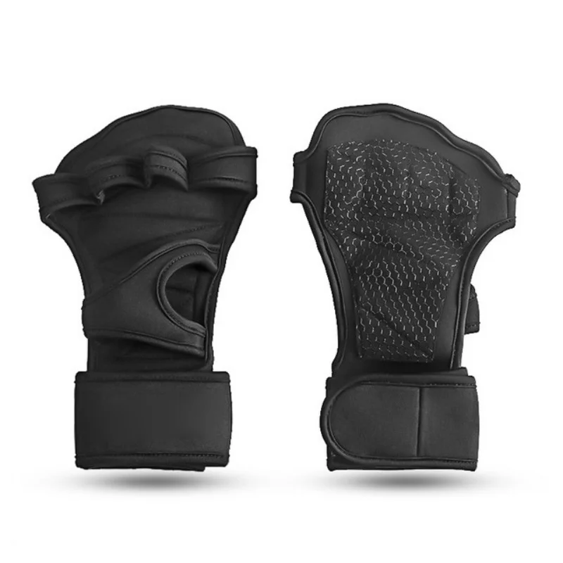 Sports Fitness Body Building Gym Gloves Weightlifting Training Half Finger Gloves Gymnastics Grips Hand Palm Protector