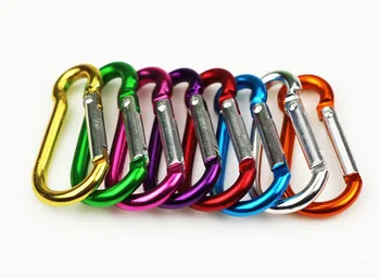 

100pcs key rings 4cm aluminum carabiner on the 4th Trumpet fast gourd hanging without a lock buckle hanging non-professional