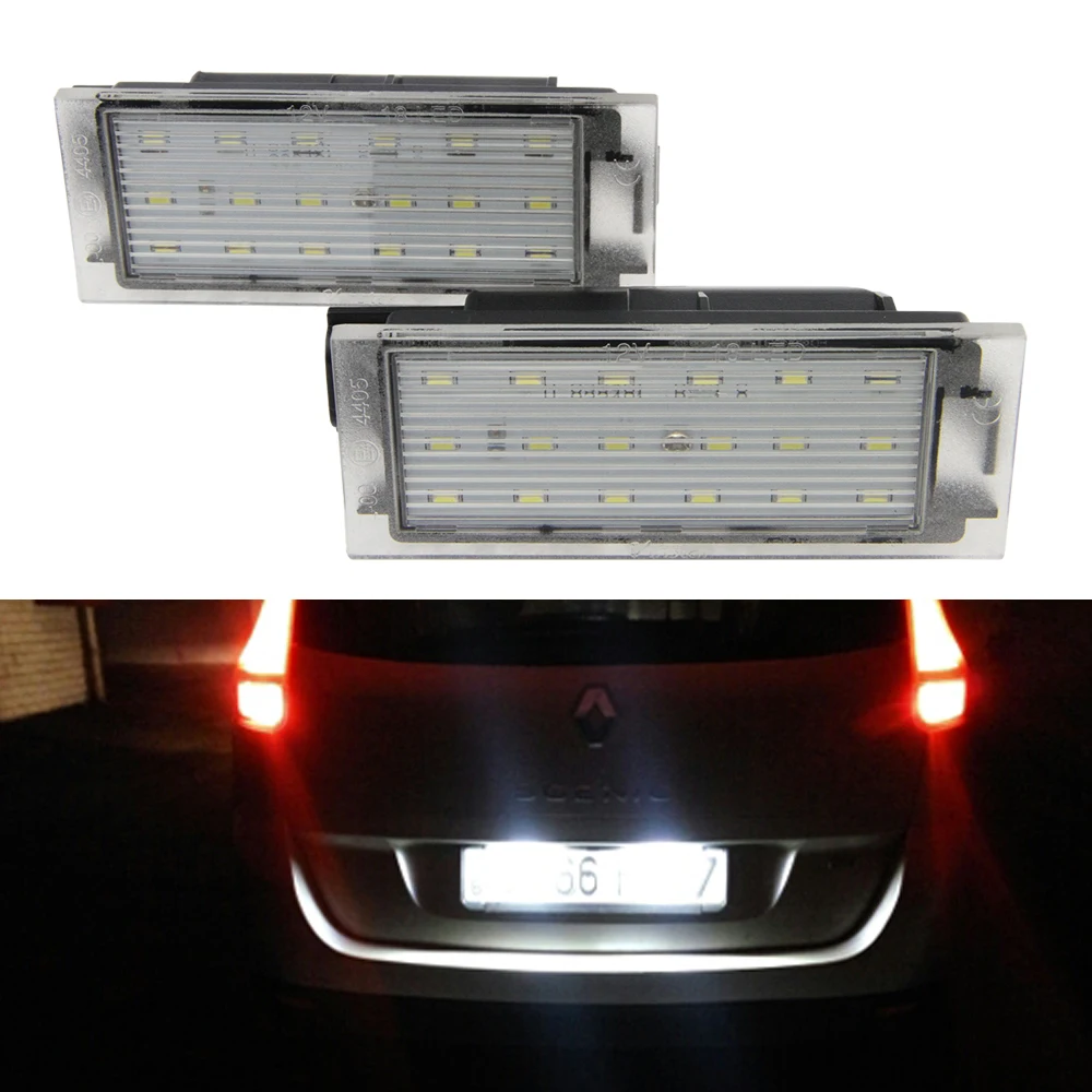 

Auto LED license plate light for RENAULT Twingo Clio Megane Languna Velsatis Master Velsatis canbus 12V led tail license lamp
