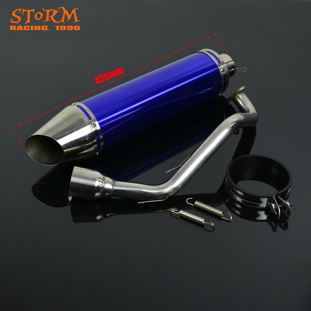 

Motorcycle Rear Exhaust Pipe Muffler Silencer Clamp System For Honda GY6 125 150