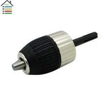 New 2-13mm/1.5-13mm Hand Tite Rotary Hammer Keyless Drill Chucks SDS Shank Griip Adapter Cap 3/8″-24UNF Mount Tool Accessories