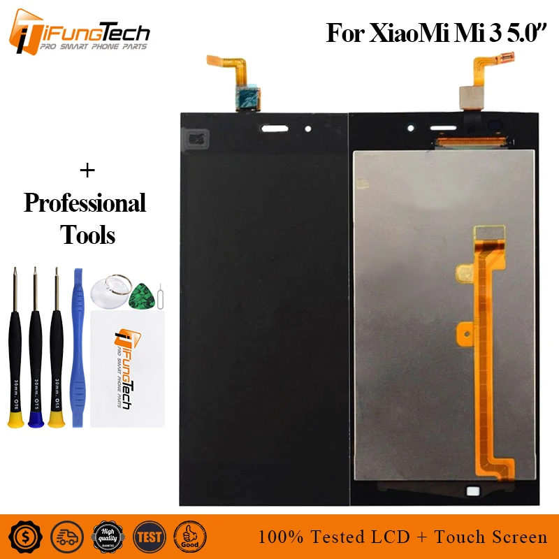 

For XIAOMI Mi3 MI 3 Display Touch Screen With Frame TDS-CDMA WCDMA 5.0'' Original LCD for Xiaomi Mi 3 LCD Display Replacement