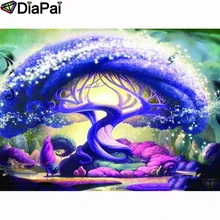 DIAPAI Алмазная картина "мультяшное дерево Пейзаж" вышивка крестом на заказ фото алмаз, вышивка квадратными круглыми настенный Декор для дома A26677