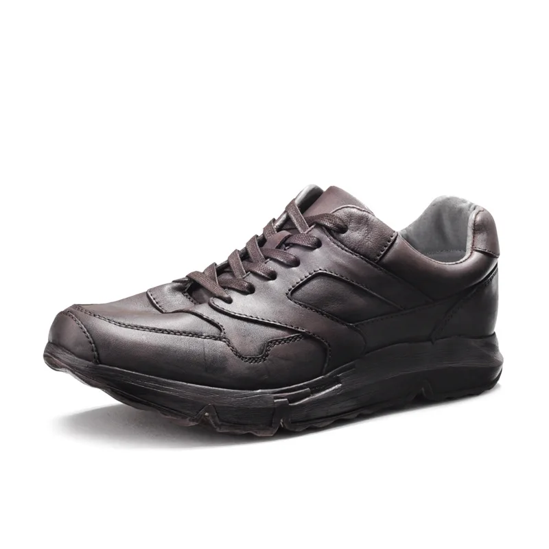 Genuino Transpirable Hombres Vaca Hombre Del Los Cuero Primavera amarillo Todo fósforo Moda De Casuales Negro Piel Botas Zapatos Ocio Zapatillas Deporte TwxIvq