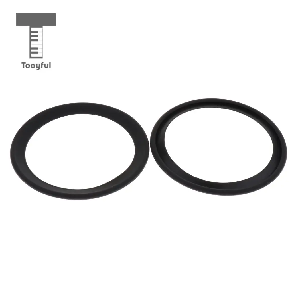 2pcs Saxophone Mute Ring Bell Protector Sax Silencer for Sax Parts Black