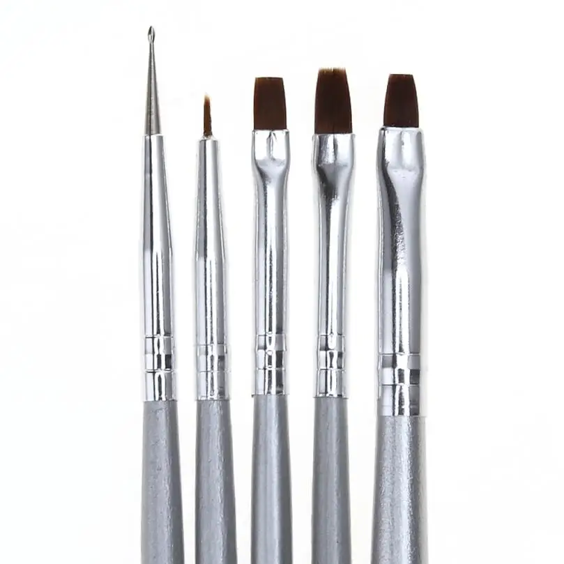 

5 in 1 Nail print pen Acrylic Nail Brush Kit Art Set UV gel brush Nail art Tool Kits Fashion Economic Beauty maquiagem 9.18