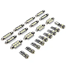 21pcs Car Interior White LED Light Bulb Kit for BMW 5 series M5 E60 E61 2004-2010 Canbus Error Free Light Replacement 21pcs Car Interior White LED Light Bulb Kit for BMW 5 series M5 E60 E61 2004-2010 Canbus Error Free Light Replacement