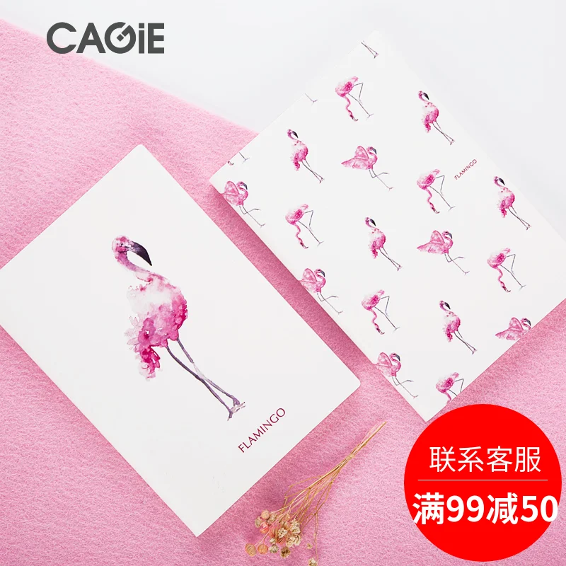 

A5 PU Leather Cover Planner Notebook Flamingos Journal Diary Book Exercise Composition Binding Note Notepad Gift Stationery