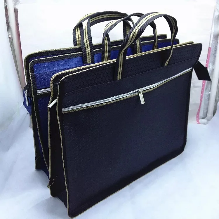 SSB1-Thickened waterproof soccer pattern diamond pattern honeycomb pattern tote bag Conference file package office bag