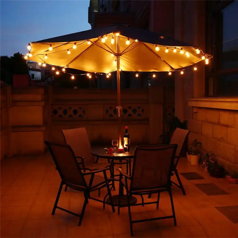 Outdoor Patio String Lights 10m 33ft G40 Globe Lighting With Clear Outdoor Patio String Lights 10m 33ft G40 Globe Lighting With Clear Bulb Backyard Vintage Bulbs Decorative Garland Wedding In Holiday From
