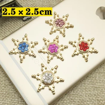 

Hot Sale free shipping wholesale 20pcs 2.5cm Wedding diamond Button rhinestones Button DIY hair garment Accessories YF80