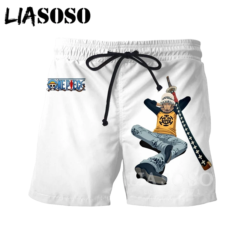 18 LIASOSO летние новые мужские и женские модные 3D принты Аниме one piece Portgas D Ace шорты пляжные Фитнес хип хоп Спортивные штаны A234-01 - Цвет: 18