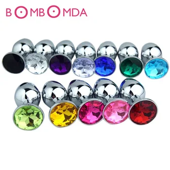 hot new Small M L Size Metal Anal Toys Butt Plug Stainless Steel Anal Plug Sex Toys Sex Products For Adults O2