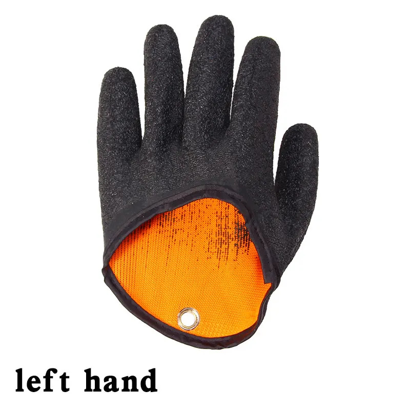 Рыболовные перчатки для ловли, полотенце, Нескользящие, защищают руку с магнитом, профессиональные рыболовные снасти, аксессуары YU548 - Цвет: Белый