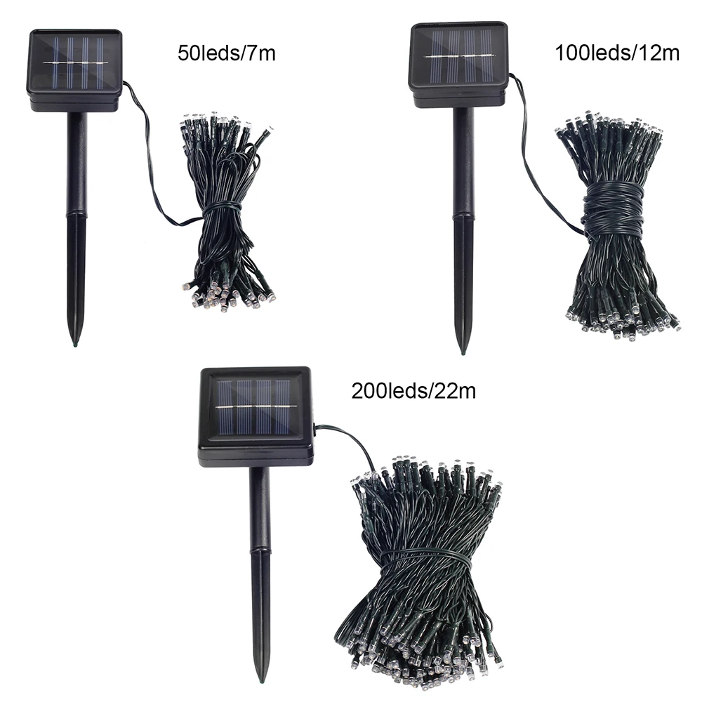 Светодиодная гирлянда на солнечной батарее 7 м 12 22 м|fairy lights|string fairy lightsstring lights |