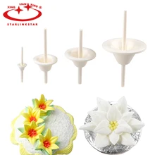 4 шт./компл. форма для лилии торт кекс стенд глазурь крем Кондитерские инструменты для украшения торта игла для цветка Инструменты для выпечки ногтей