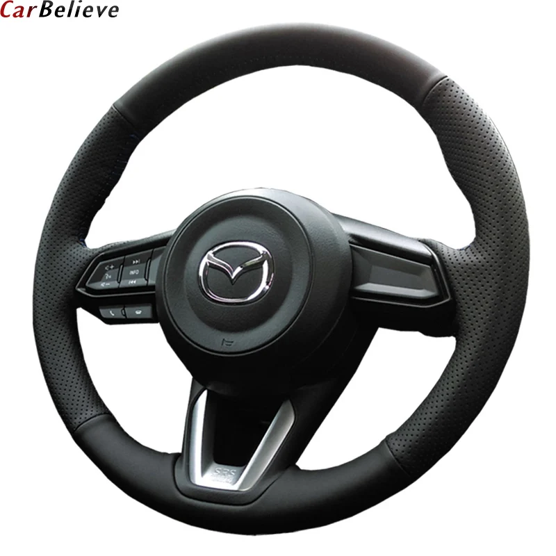 Автомобильные аксессуары из натуральной кожи для mazda 6 gh gj чехол рулевого колеса