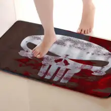 Череп Стиль Коврик для ванной комнаты, смешной Противоскользящий коврик для ванной, занавески для душа s аксессуары, соответствующие вашей душевой занавеске