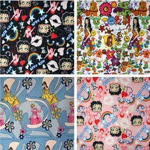 145*90 см мультфильм принцесса Бетти Единорог водонепроницаемый ткань Оксфорд для лоскутное ПВХ DIY швейная скатерть сумка плащ