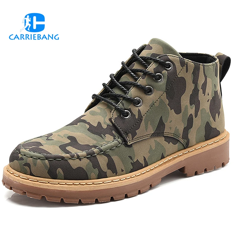 

Explosion Models Autumn And Winter Men's High-Top Camouflage Outdoor Movement Hiking Shoes Non-Slip Casual Shoes For Men