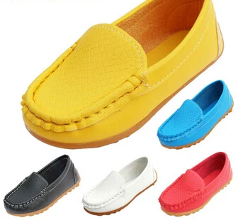 

2019 Children Casual Shoes Child Leather Female Princess Shoes Single Sneakers Male Child Leather Baby Moccasins Free Shipping