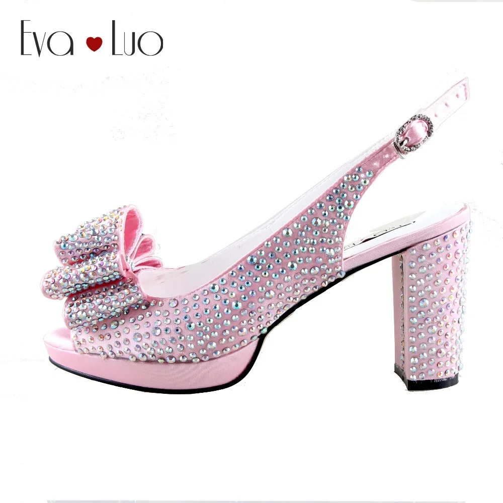 pink high heel shoes with bow