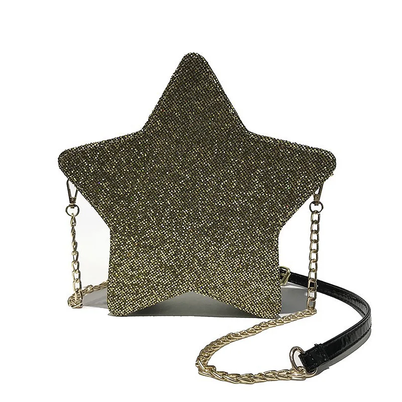 

Summer shoulder bags for women 2018 NEW crossbody messenger bag joker diagonal chain bag personality pentagram girl satchel