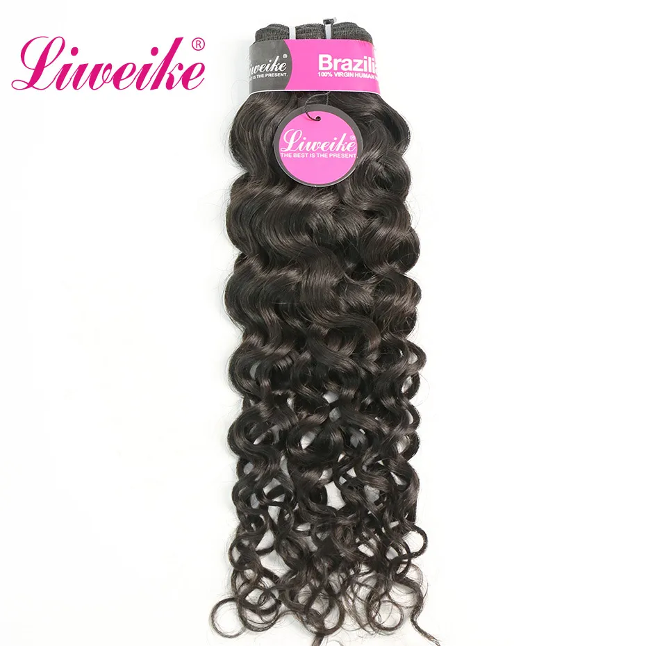 

Liweike Italian Curly Single 1 Bundle Brazilian Human Hair 3 4 Bundles Double Weft Natural 1B Color 100% Remy Hair Extensions