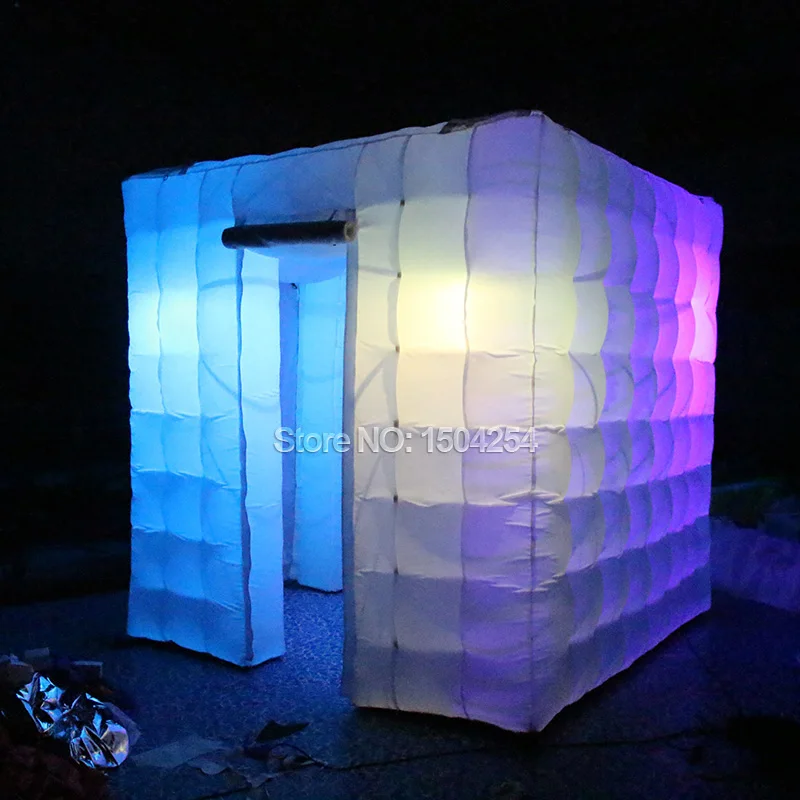 inflatable photo booth tent with colorful led lighting inflatable photo