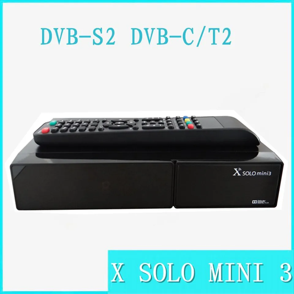 

2pcs X SOLO MINI 3 Satellite Receiver 1200MHz Dual DMIPS Processor 1GB DDR3 4GB Serial Flash DVB-S2+DVB-T2/C