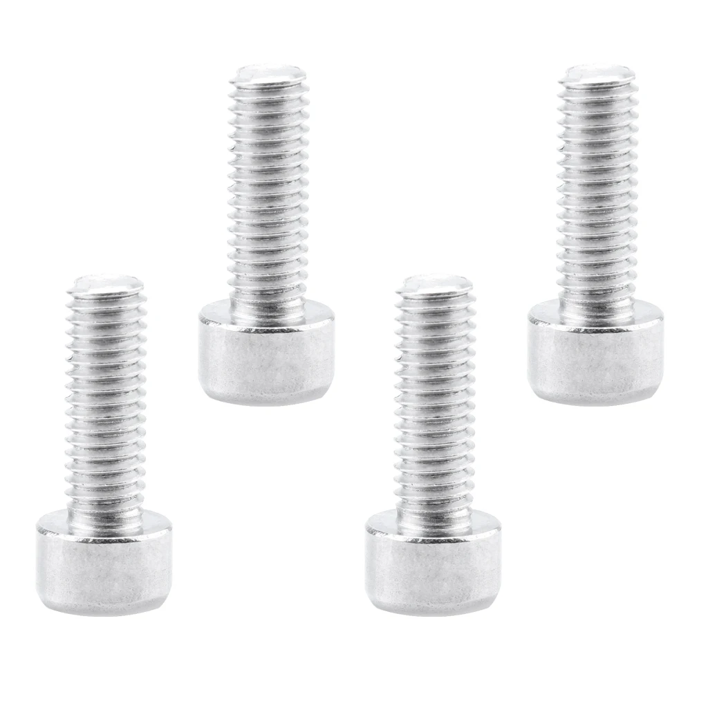 4 Pcs Silver Water Bottle Cage Bolts Holder Screws Hex Socket Screws Aluminum Alloy Screws Bike Repair Accessory
