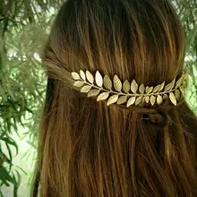 Свадебные аксессуары для волос для женщин, золотой, серебряный лист, повязка на голову, заколка, заколка для волос, заколка, ювелирное изделие в виде заколки, головной убор