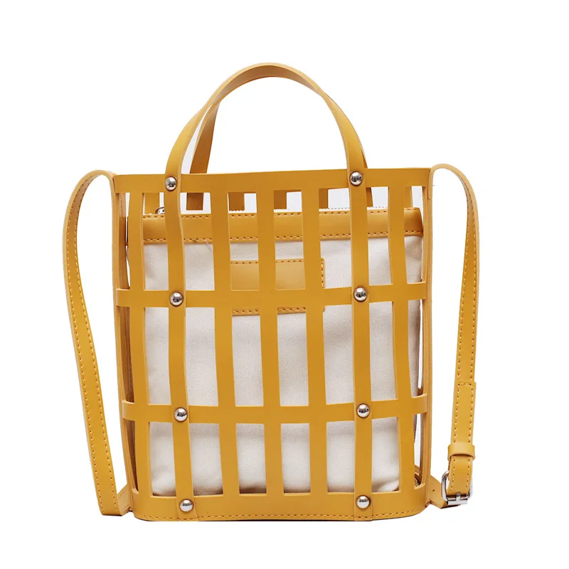 

Luxury Hollow Out Women Bags Composite Tote Bags Pu Leather Shoulder Bag Girl Summer Beach Bag Crossbody Bag For Women Bolsa