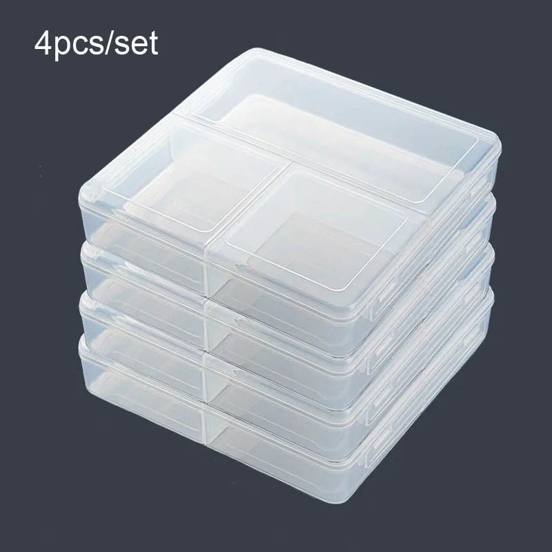 3 сетки Microwavable коробка для хранения продуктов прозрачный органайзер для холодильника контейнер для фруктов овощей специй микроволновая печь Сейф - Цвет: 4PCS