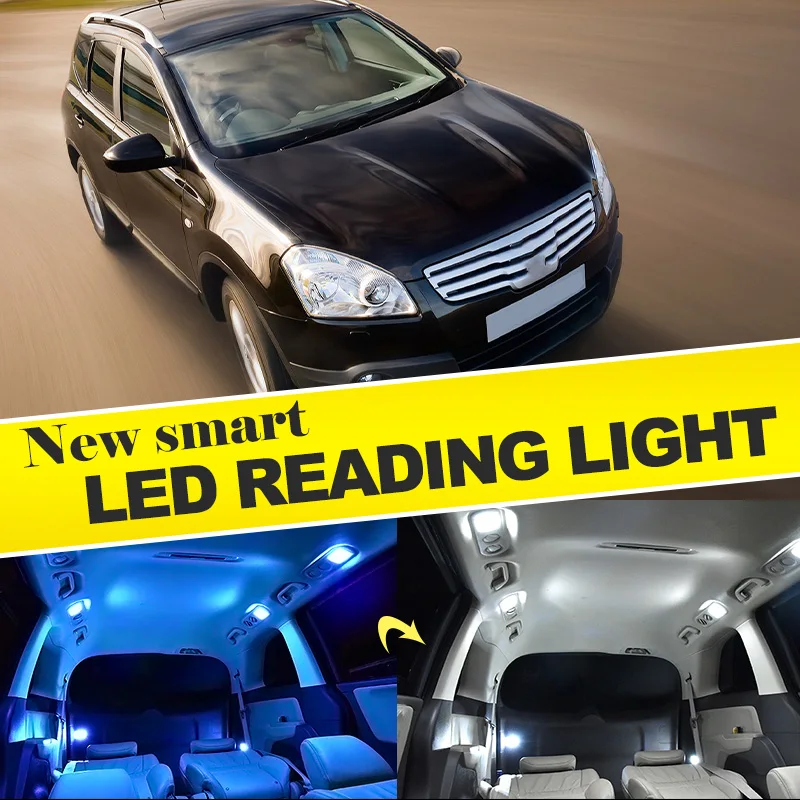 

Tcart new Car LED Welcome Door Interior Lamp Light Tail Bulb for nissan almera n16 terrano tiida sunny primera p12 accessories