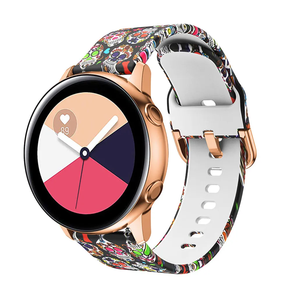 20 мм ремешок для часов samsung Galaxy Watch активный 42 S2 gear Мягкие силиконовые спортивные