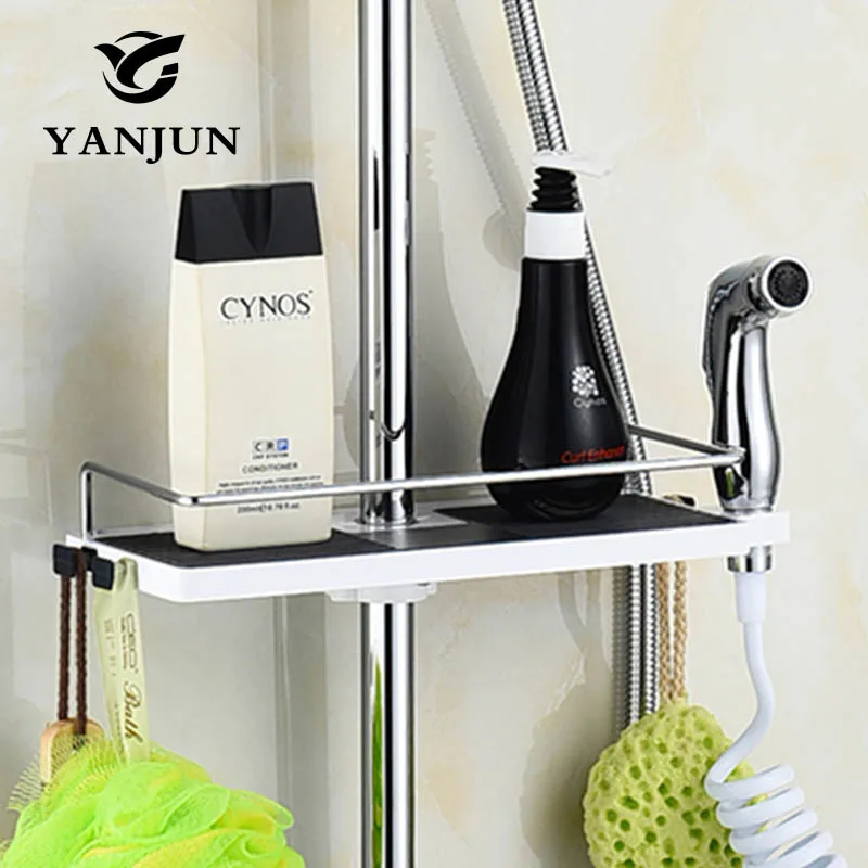 Yanjun Single Tier Shower Head Holder Shelf Shower Storage Rack Holder