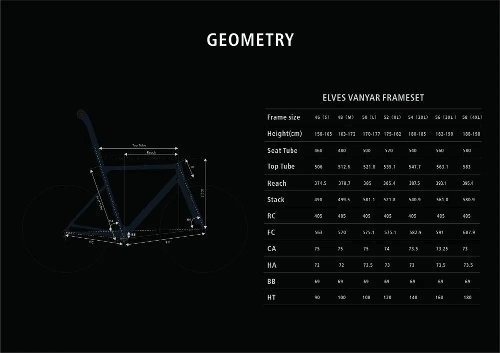 Top 2018 NEW ELVES VANYAR aero-dynamics Lightweight 760g road bike frame carbon fiber bicycle frame carbon road frame aerodynamics 3