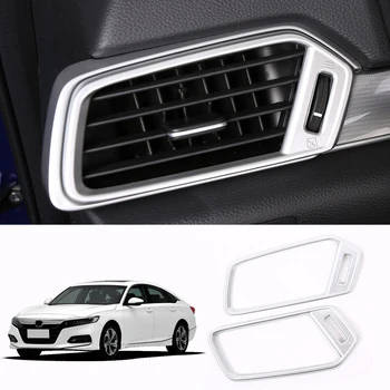 

ABS Matt/ Carbon Fiber Color Dash Side Air Vent Frame Cover Trim 2PCS For Honda Accord Tenth generation 2018