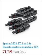 Панели солнечные кабельный разъем 6/4/2.5mm2 SH50 штекер 50A 600V Удлинительный кабель удлинитель UPS RV отдыха автомобиля Батарея быстро