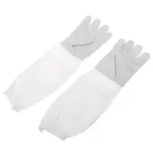 1 пара перчатки пчеловода дышащие сетчатые защитные антиукус перчатки пчеловод инструмент