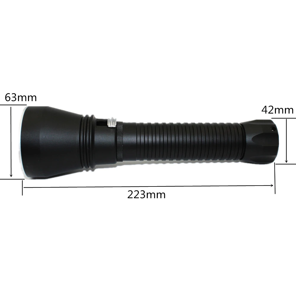 DL0071 Scuba Diving XHP70 Flashlight with Stemless Switcher (7)