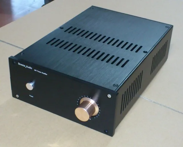 

Black version-- Full Aluminum Power amplifier Enclosure -(include terminals)