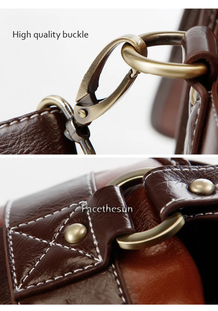 Vintage PU Leather camera shoulder bag KM001-18