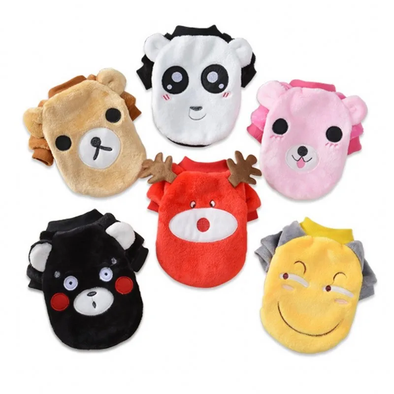 

2019 New Christmas Dog Clothes For Small Dogs Sweater Winter Pet Cat Puppy Shirt Vest Cute Animal Apparel Pink Dog Clothing