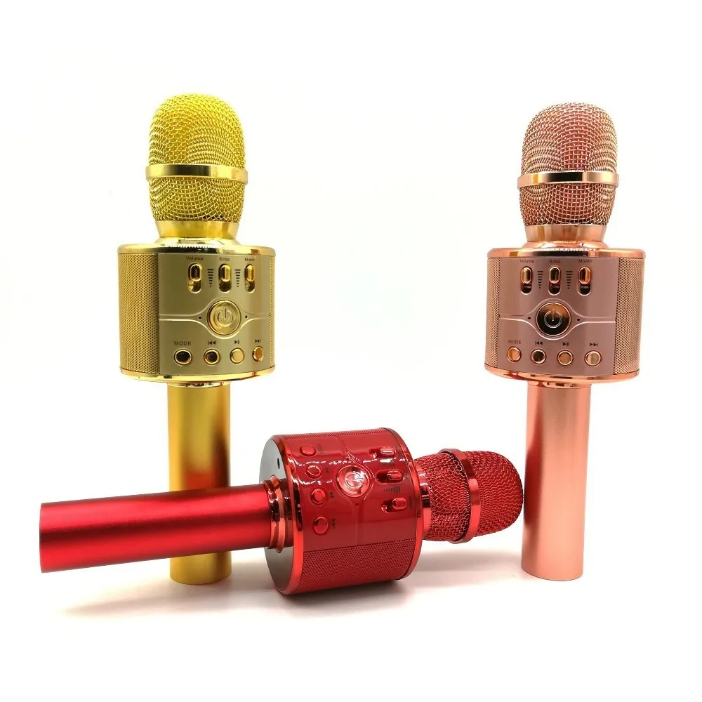 

Original WK868 Wireless Karaoke Microphone Speaker Bluetooth Stage Microphone Tf Card Music Play Family Ktv Microphone Machine