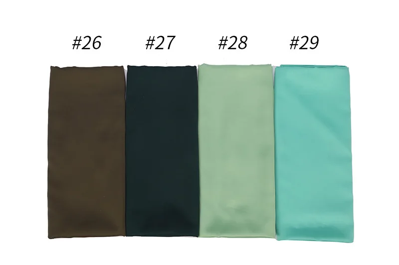 32 цвета 70*175 см мусульманские женские атласные шарфы хиджаб шарф Дамские шали и обертывания женский фуляр хиджаб палантины исламский