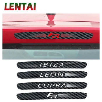

OVERE High Brake Light Accessories Black Carbon Fiber Stickers Decoration Decal Car Styling For 09-14 Seat FR Leon Ibiza Cupra