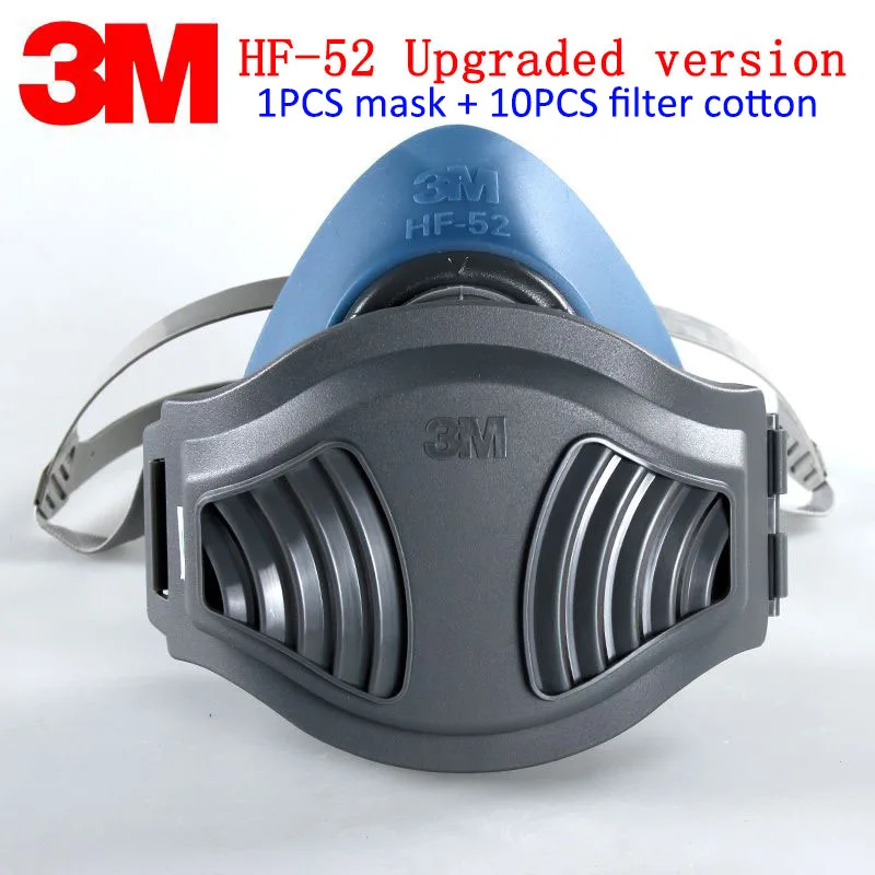 Goede 3 M HF 52 respirator stofmasker nieuwe upgrade 1211 ademhalingsapparaatmasker deeltjes dust pollen Radioactieve stofmasker gezichtsmasker